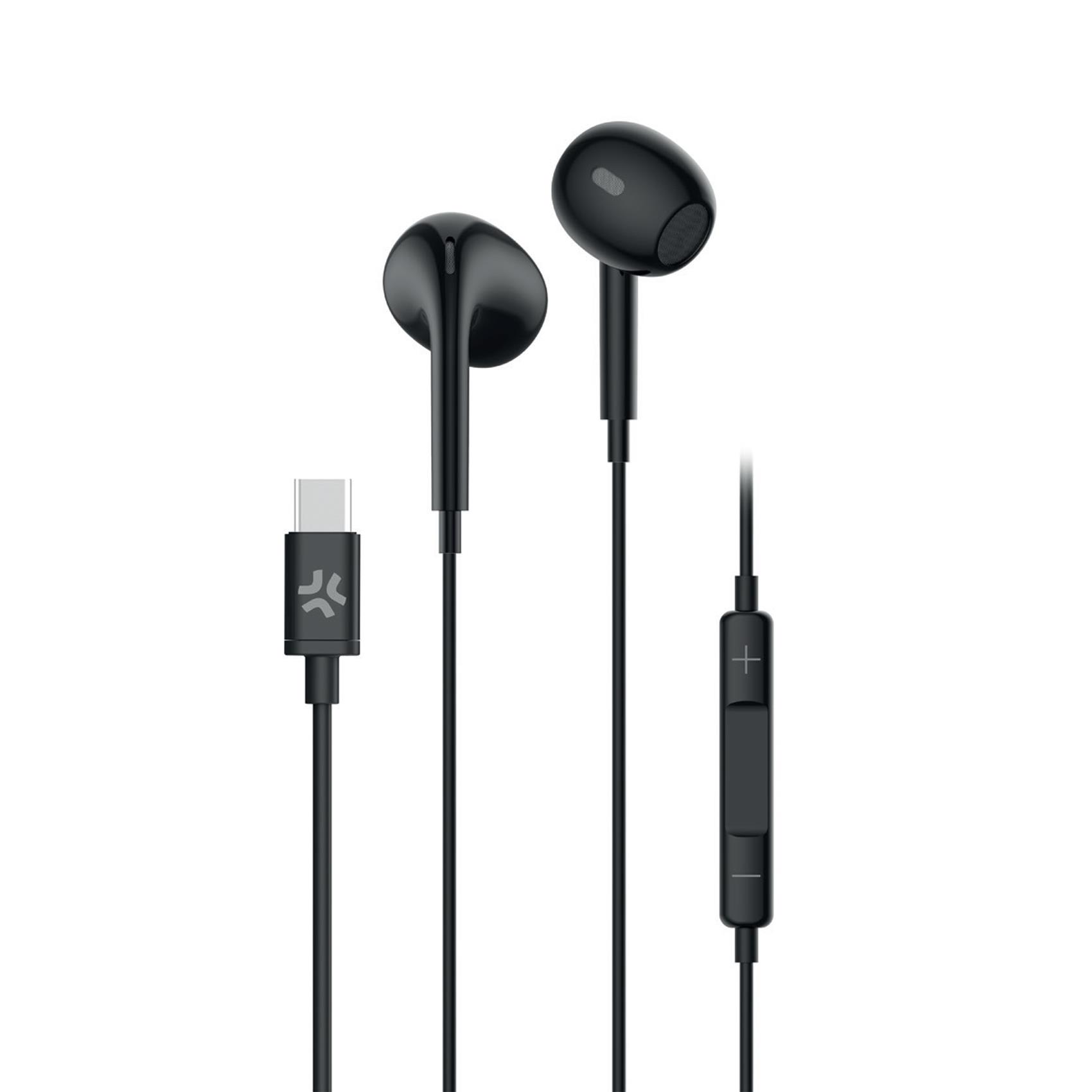 Celly DROP STEREO EARPHONES USB-C BK